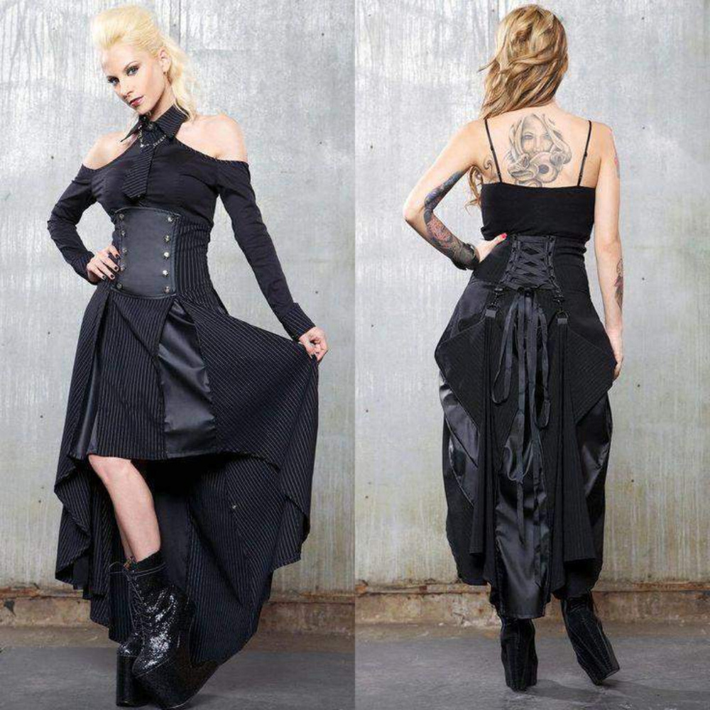 Gangsta Pranksta Black Bustle Skirt, NWT, Large